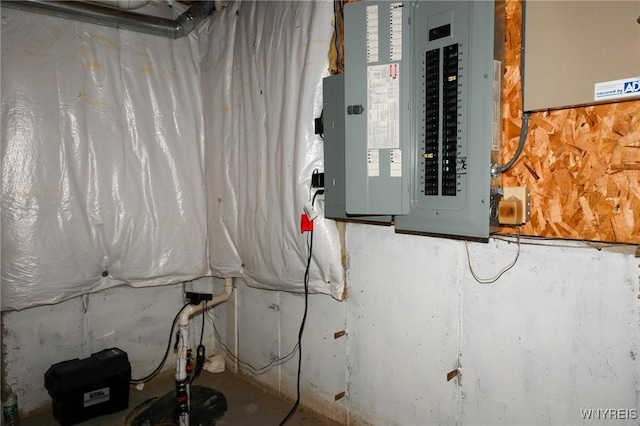 utility room featuring electric panel