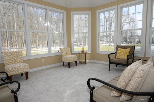 sunroom with a healthy amount of sunlight