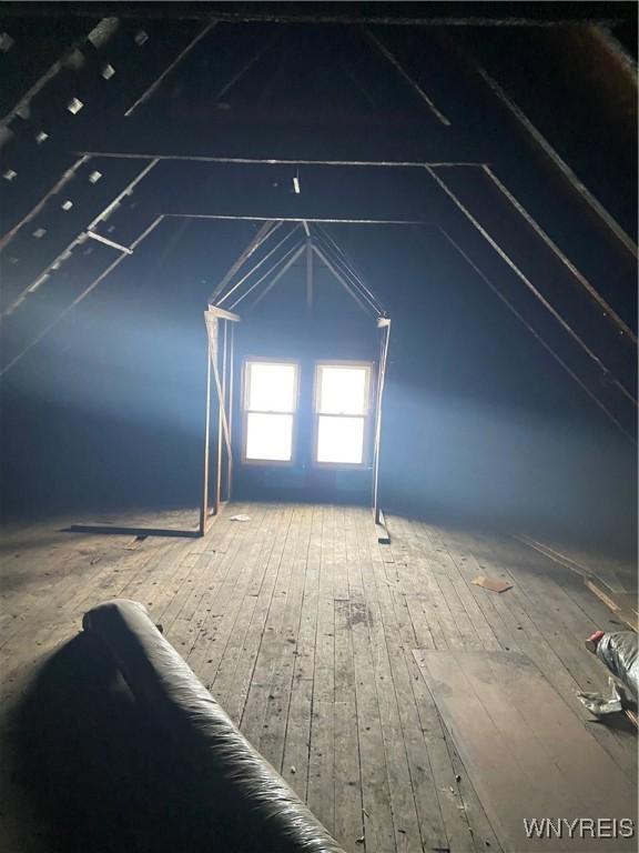 view of attic