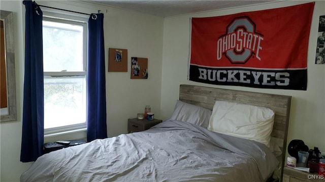 bedroom featuring multiple windows