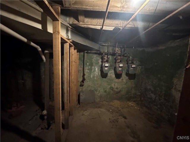 view of basement