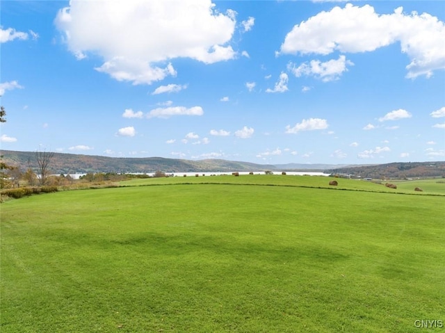 view of property's community with a rural view and a mountain view