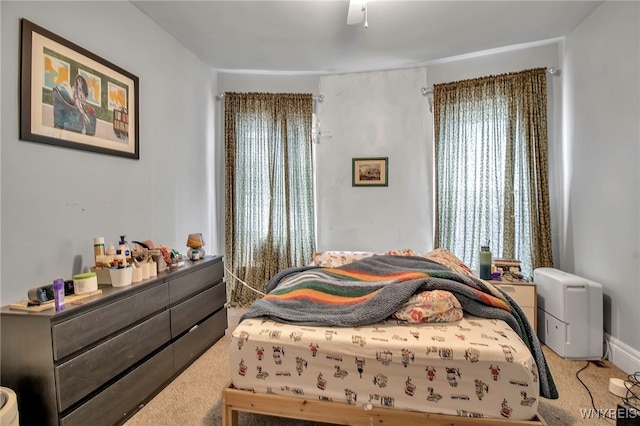 bedroom with carpet flooring