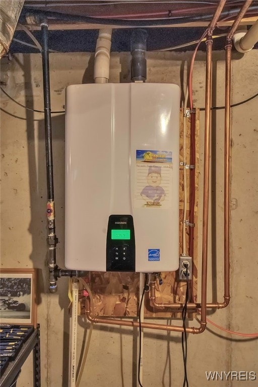 utilities featuring tankless water heater