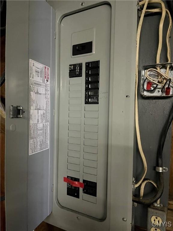 utility room with electric panel