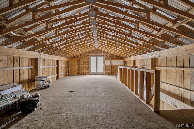 view of attic