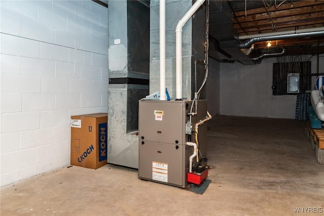 utility room featuring electric panel