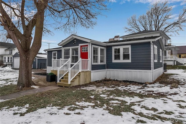 manufactured / mobile home with a sunroom