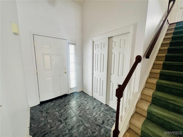 foyer entrance with stairway