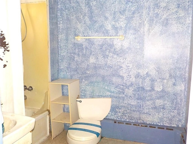 bathroom featuring toilet