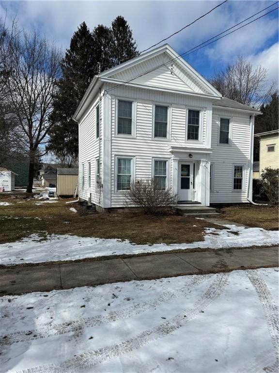 view of greek revival inspired property