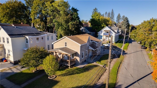 birds eye view of property featuring a residential view