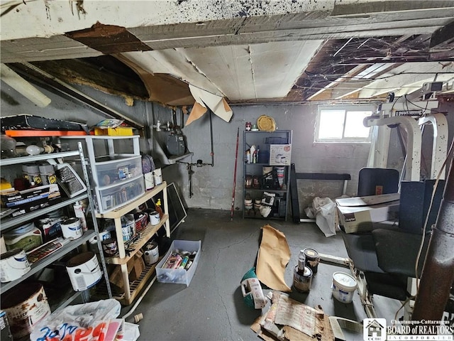 view of storage room