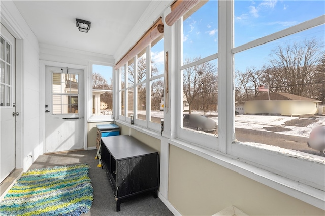 view of sunroom / solarium