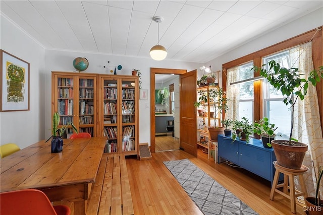 interior space featuring light wood-type flooring