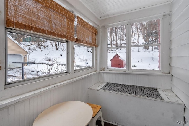 sunroom featuring a wealth of natural light