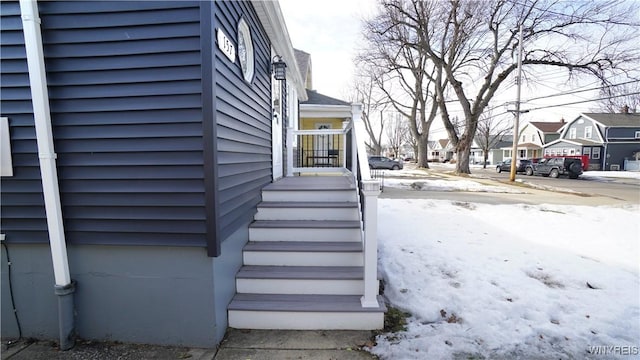 view of property exterior featuring a residential view