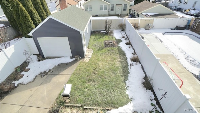 drone / aerial view featuring a residential view