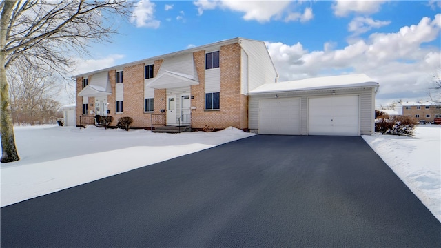 view of front of home with brick siding