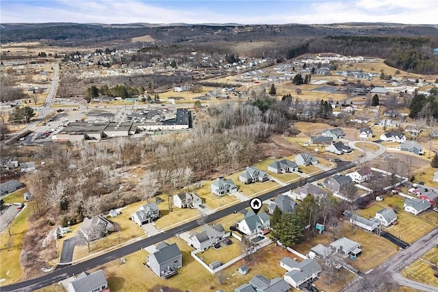 bird's eye view featuring a residential view