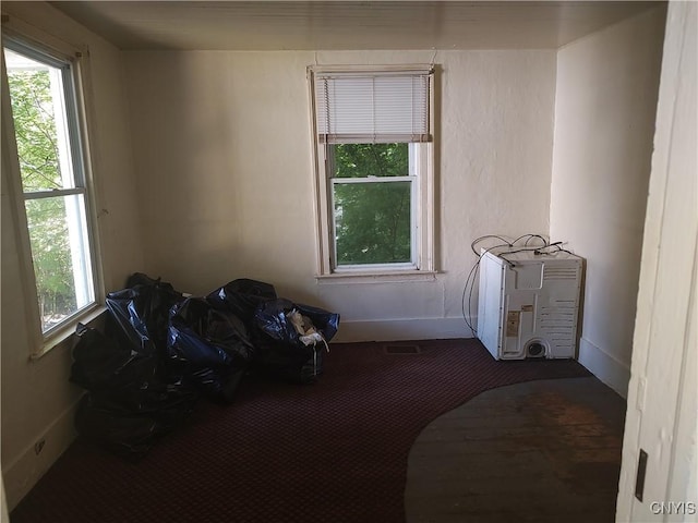 unfurnished room featuring plenty of natural light