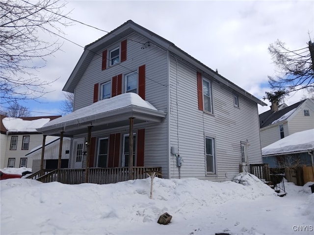 view of front of home with a porch