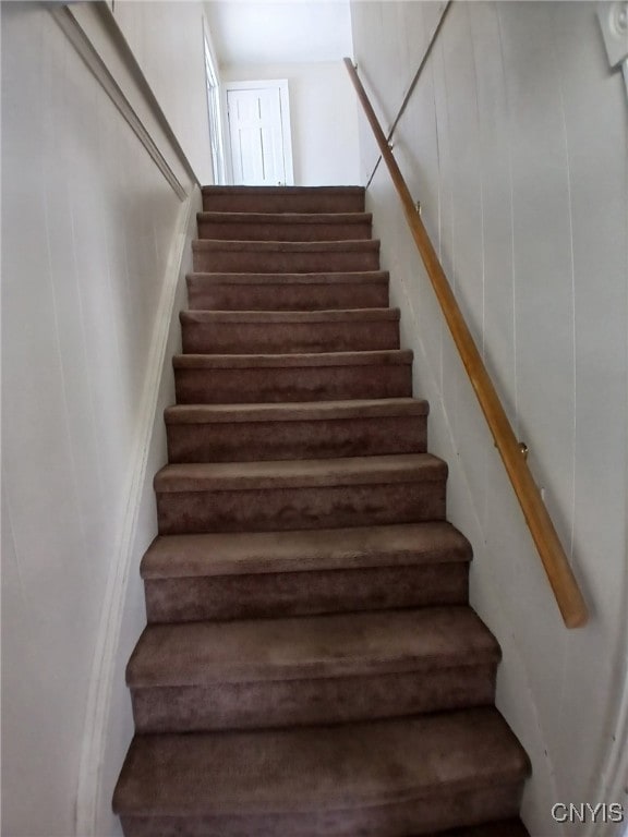 view of stairway