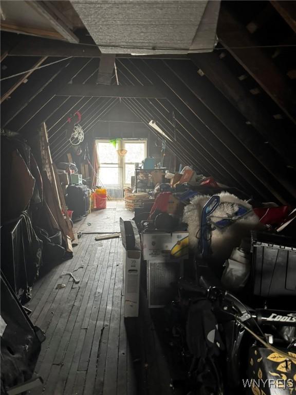 view of attic