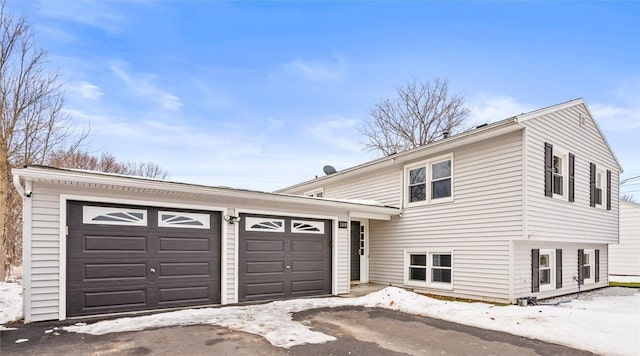 view of front of property with an attached garage