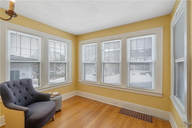 sunroom with visible vents