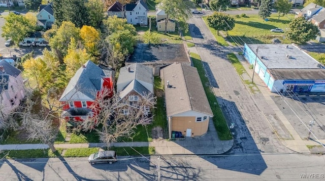 bird's eye view with a residential view