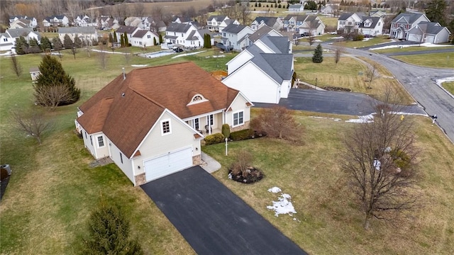 drone / aerial view featuring a residential view