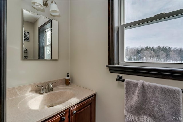 bathroom with vanity