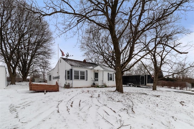 view of bungalow-style home