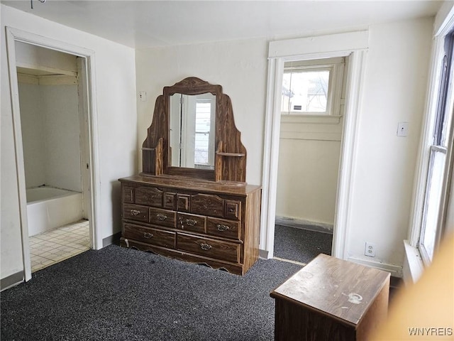 bedroom with carpet flooring