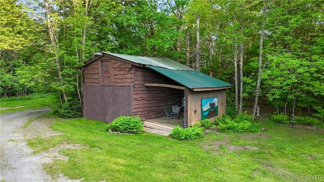 225 Amberg Rd, Ohio, NY 13324 - view of shed with a view of trees
