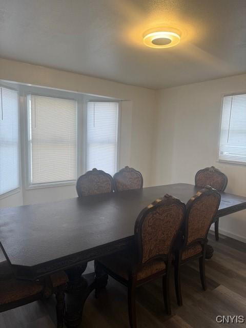 dining room featuring wood finished floors