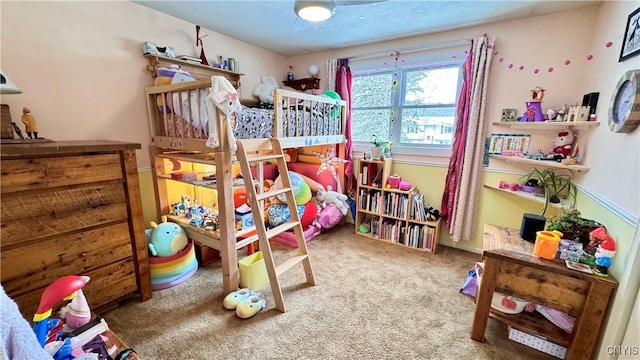 bedroom with carpet