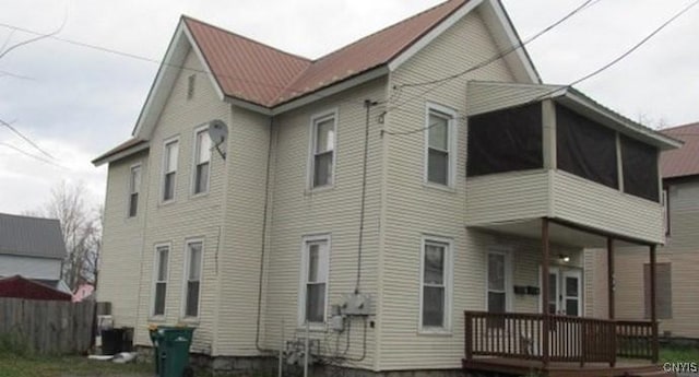 view of rear view of property