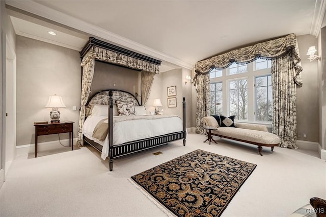 3789 State Route 12, Kirkland, NY 13323 - carpeted bedroom with crown molding and baseboards