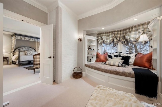 3789 State Route 12, Kirkland, NY 13323 - carpeted bedroom with ornamental molding
