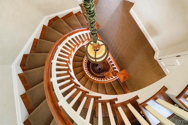 3789 State Route 12, Kirkland, NY 13323 - stairway featuring baseboards