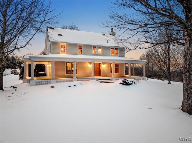 3789 State Route 12, Kirkland, NY 13323 - snow covered house with a porch