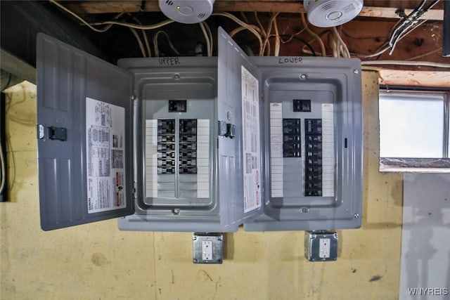 utility room with electric panel