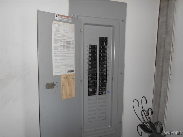 utility room with electric panel