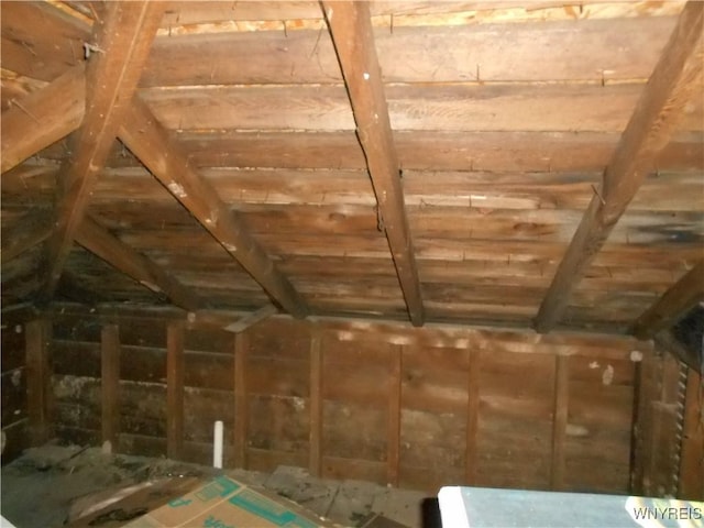 view of attic