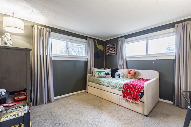 bedroom with baseboards