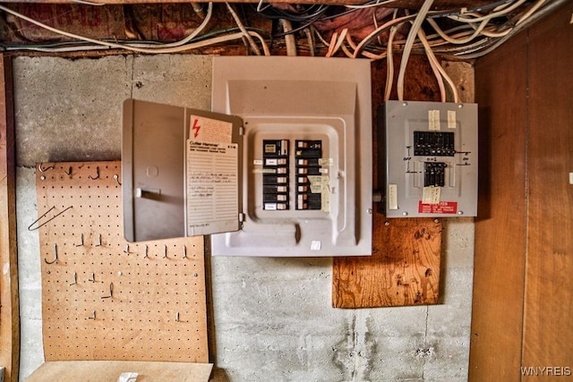 utility room featuring electric panel