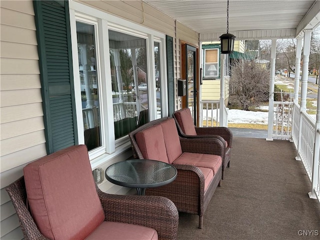 view of sunroom / solarium