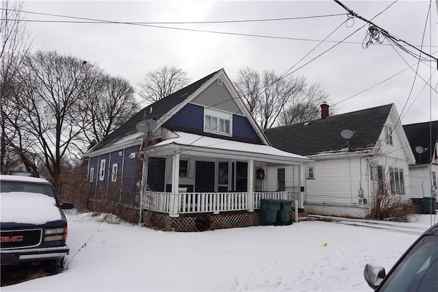 bungalow-style house with a porch